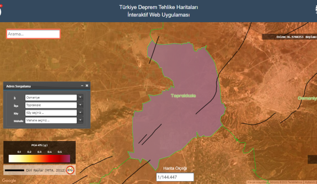 Toprakkale Fayı Deprem Riski